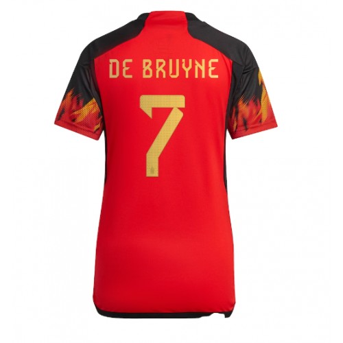 Ženski Nogometni dresi Belgija Kevin De Bruyne #7 Domači SP 2022 Kratek Rokav